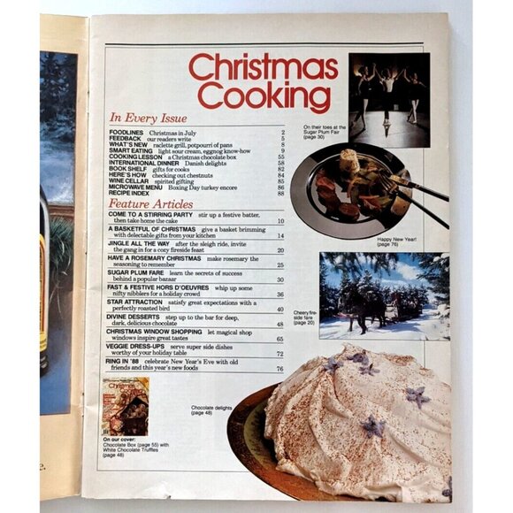Canadian Living Christmas Cooking Food Magazine 1986 , 1987 VTG Printed inCanada - Picture 9 of 10